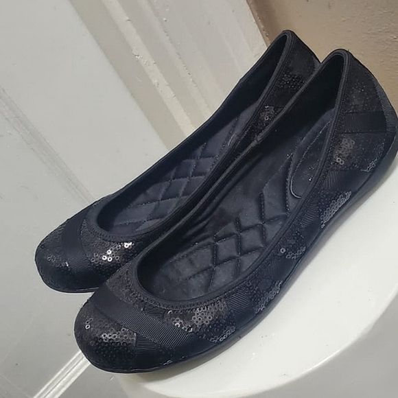 ICN International Concepts Sequence Black Flat Ballet Shoes 🌴 - Picture 5 of 8